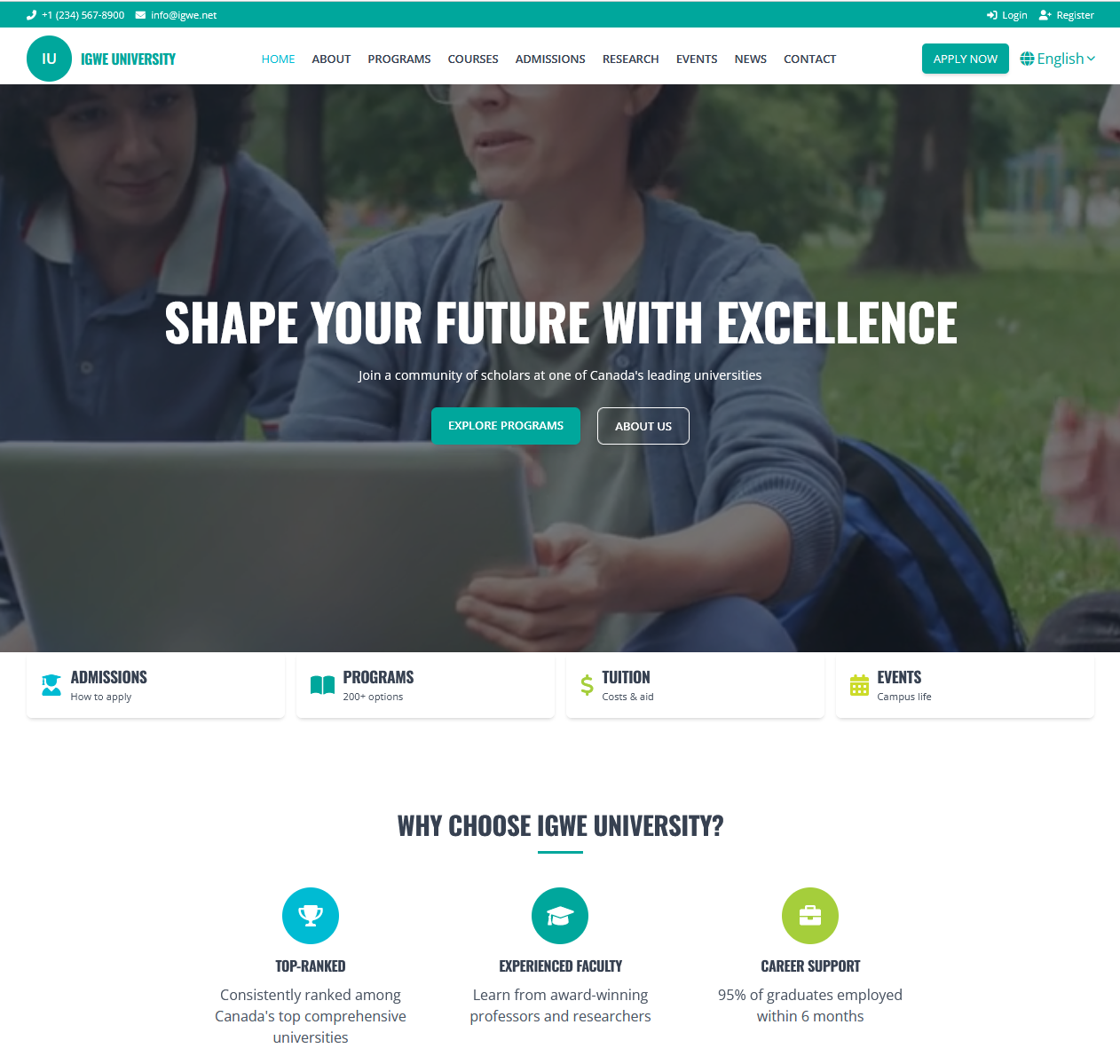 University Tailwind